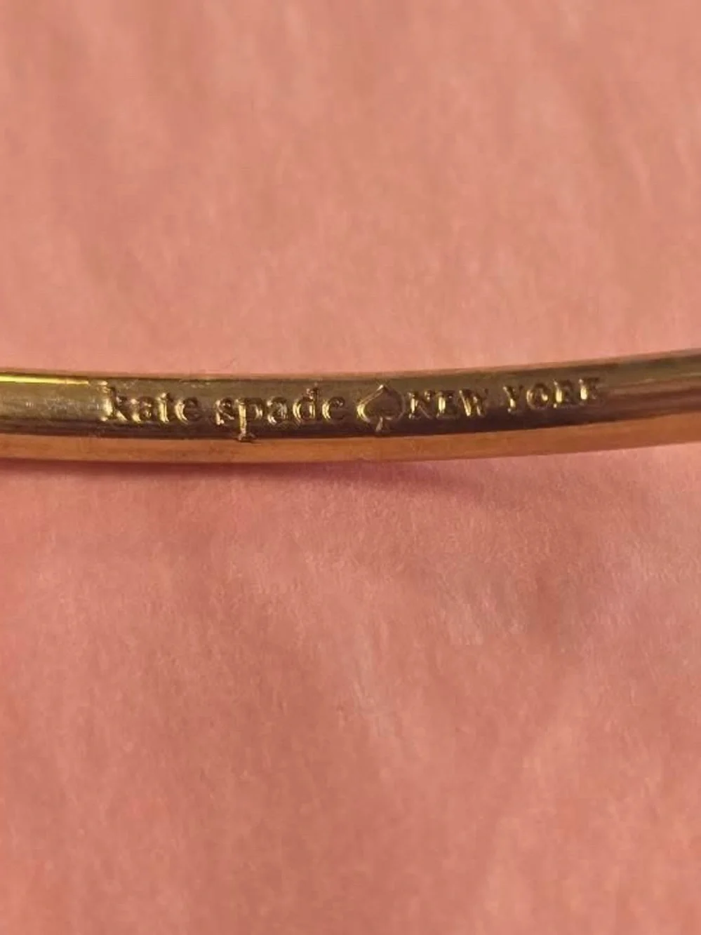 Gold Kate Spade bracelet with green gem stone - Picture 5 of 5